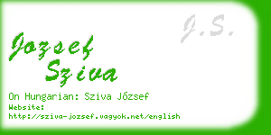 jozsef sziva business card